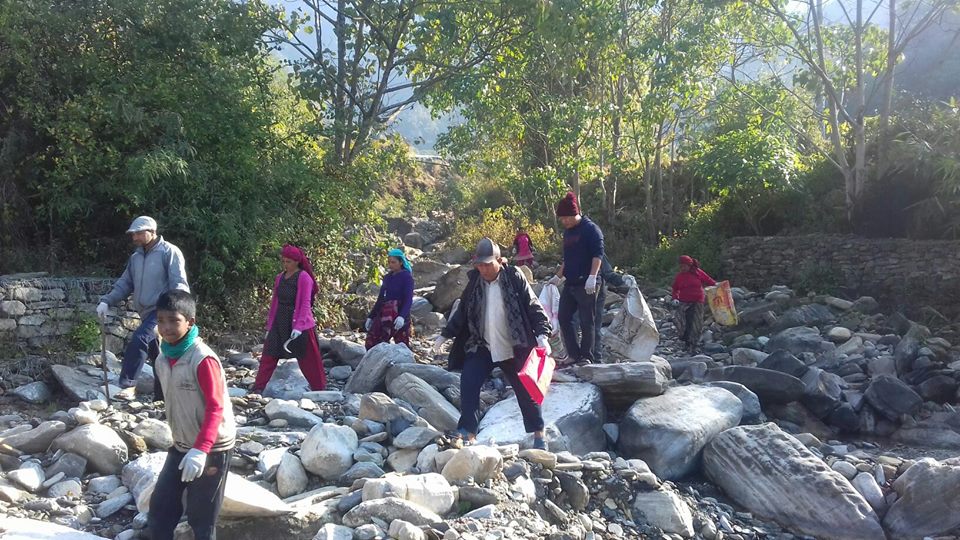 कालीखोला सफाई अभियान सुरु :