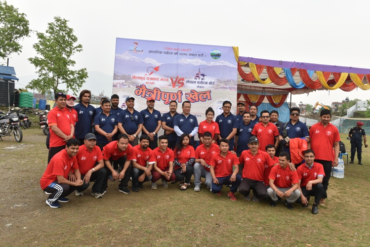 मैत्रिपूर्ण क्रिकेटमा नेपाल खेलकुद पत्रकार मंच गण्डकी पर्यटन बोर्ड संग पराजित :