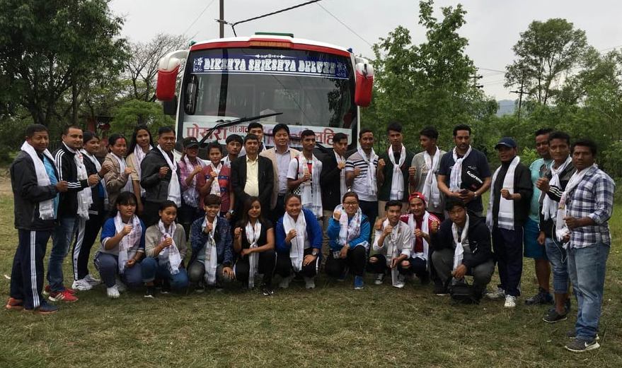 गण्डकी प्रदेशका तेक्वान्दो खेलाडीको विदाई :