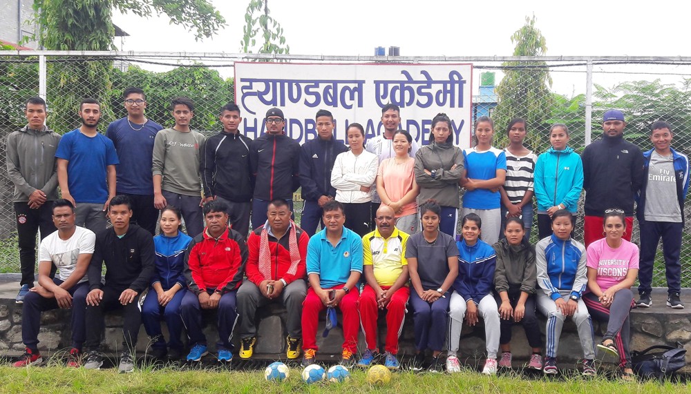 सागका लागि ह्याण्डबलको बन्द प्रशिक्षण पोखरामा शुरु