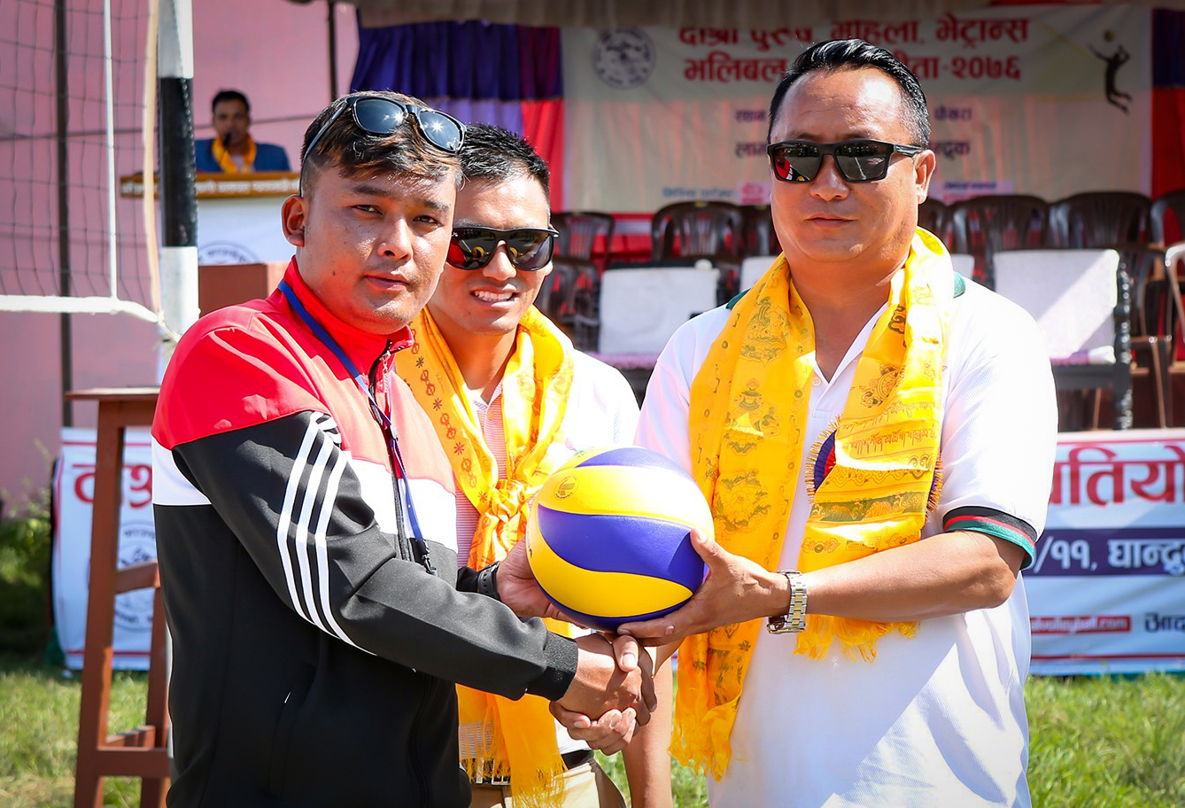 नदिपुरमा क्लब स्तरिय भलिबल प्रतियोगिता शुरु