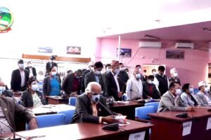 पिसिआर परिक्षणको माग गर्दै एमालेद्धारा गण्डकी प्रदेशसभाको बैठक अवरुद्ध
