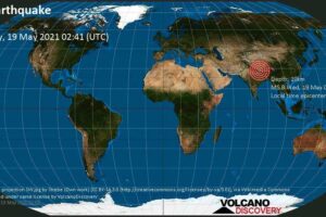 पछिल्लो २४ घण्टामा विश्वभर गएका २० ठुला भुकम्पहरु मध्ये नेपालमा गएको भुकम्प तेस्रो ठुलो