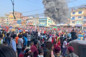 तनहुँको दमौली बजारमा भिषण आगलागि