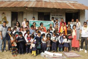 ज्योति विन्दु प्राथामिक विद्यालयलाई समय बचतको सहयोग