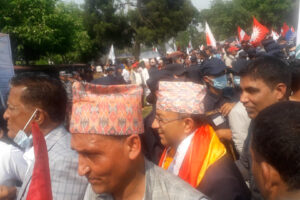 सत्ता गठबन्धनको तर्फबाट एसका आचार्यद्धारा पोखरा महानगरपालिकाको मेयरमा उम्मेदवारी दर्ता