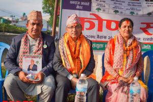 गठबन्धनका उमेद्वारको ४ वडामा चुनावी अभियान
