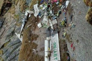 यार्सागुम्बा संकलक किसानमार्फत दुर्घटनाग्रस्त जहाजको तस्वीर प्राप्त