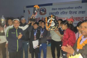 राष्ट्रपति रनिङ सिल्ड तथा तेस्रो मेयर कपमा टप्स बोर्डिङ प्रथम