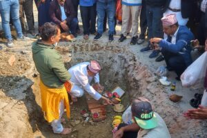 तालचोक–बेगनास सडक–खण्डको शिलान्यास