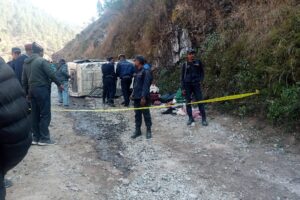 ढोरपाटनमा जिप दुर्घटना हुँदा चालक सहित २ जनाको मृत्यु