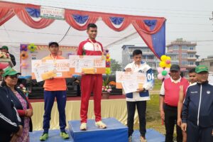 लेखनाथ हाफ म्याराथनको उपाधि आर्मीका सञ्जयलाई